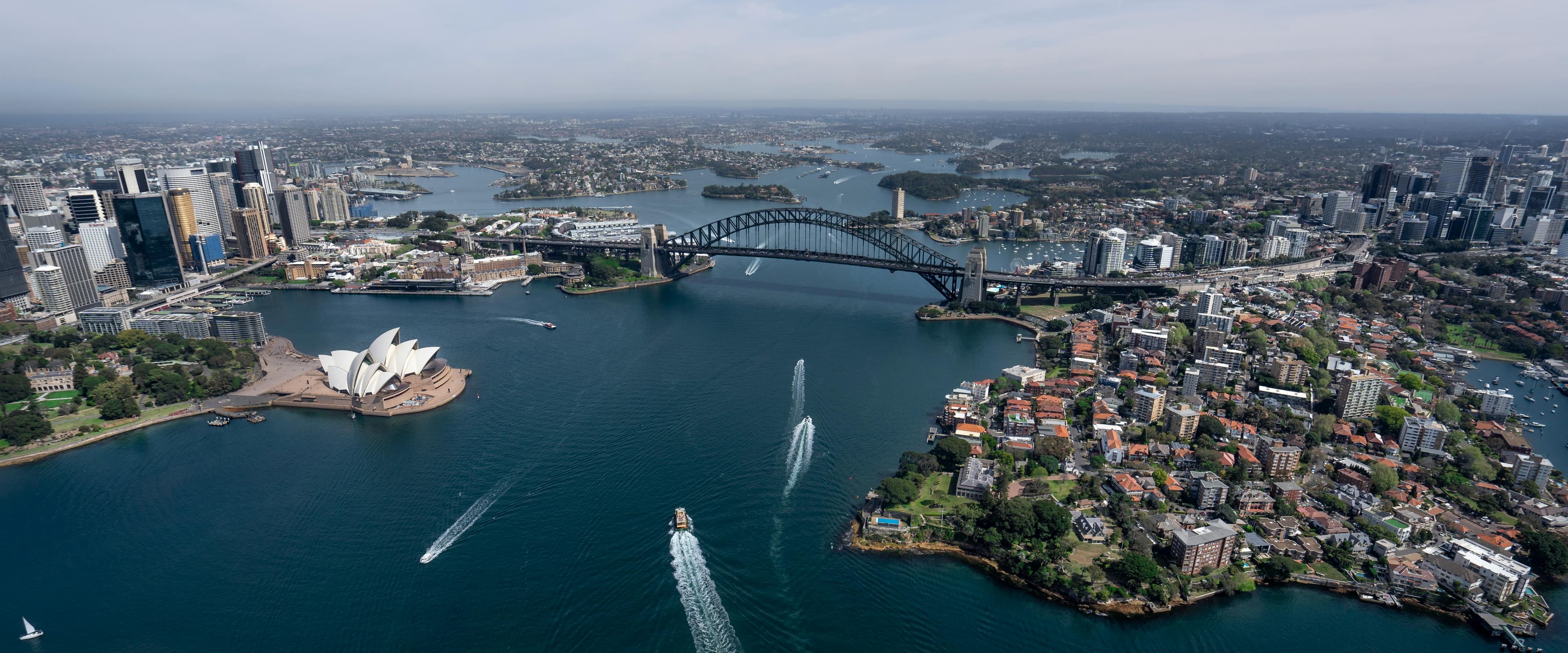 Sydney Harbour aerial view